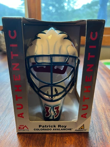 Patrick Roy EA Sports Replica Mini Goalie Mask Helmet Colorado Avalanche 1997 Cover