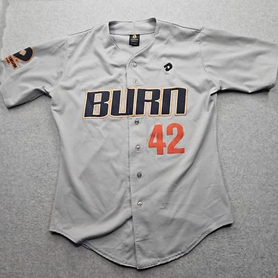 Burn #42 Platinum Squad Baseball Jersey Gray Men's Medium DeMarini - Изображение 1 из 4