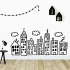 Delicate high buildings Vinyl Decals Wall Stickers Kids Rooms Nordic Style Home
