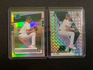 Aj Puk RC Lot (2) Mosaic Prizm + Silver Rated Rookie Prizm 2020 - Picture 1 of 2
