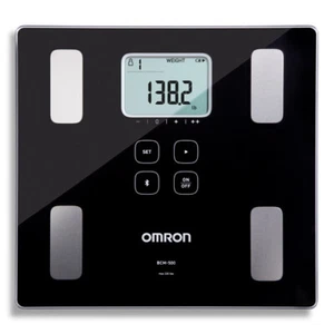 Omron BCM-500 Bluetooth Body Composition Monitor and Scale Black - Free Shipping - Picture 1 of 8