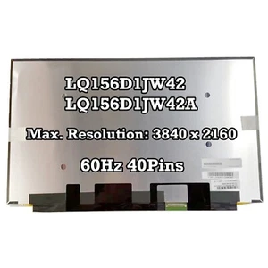 LQ156D1JW42 LQ156D1JW42A 15.6" IPS Laptop Pantalla LCD 3840x2160 Pantalla 40pins - Imagen 1 de 2