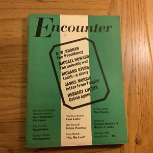 Encounter January 1964| C. Day Lewis| Richard pipes| Hannah Arendt Eichmann - Picture 1 of 1