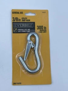 EVERBILT 3/8" UTILITY SNAP HOOKS - ZINC PLATED 128 037 (E2) - Picture 1 of 4