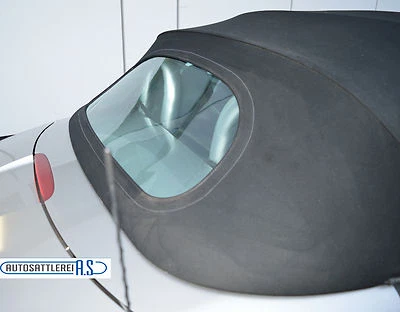 Ford Streetka convertible rear window with slider for zip - Image 1 of 2