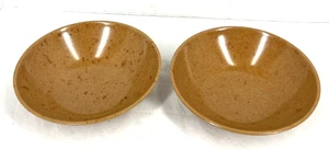 Bolta Brown Cereal Salad Bowls Melamine 5.5" Set Of 2 Made In USA Vintage - Picture 1 of 5