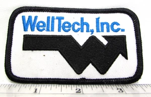 Vintage WellTech Inc Jacket Patch Chantilly Virginia Oil Gas Petroleum Well Tech - Picture 1 of 3
