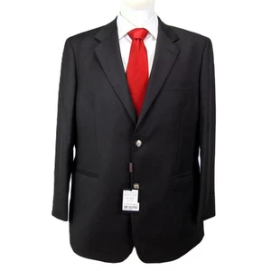 BC Bulgari Handmade Blazer 46R US Super 150’s Loro Piana Wool Black Jacket NWT - Picture 1 of 21