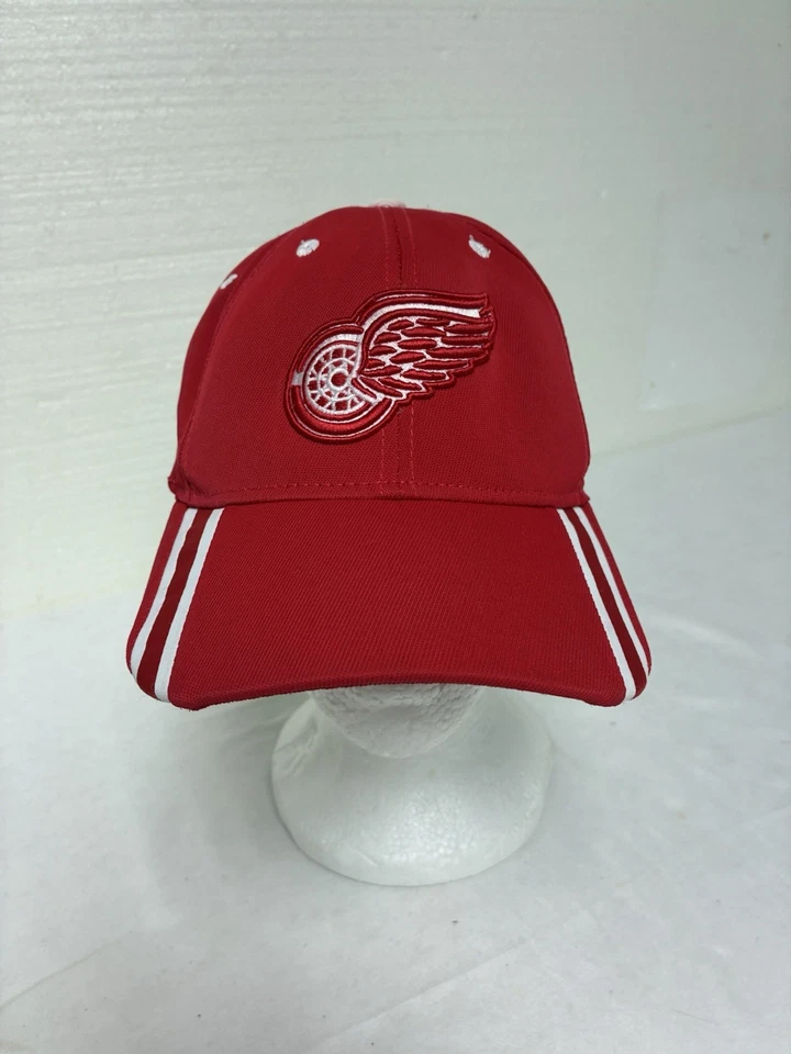 Detroit Red Wings Reebok Strapback Hat Red With Embroidered Logo  - Image 1 of 4