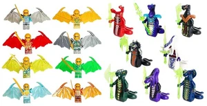 16pc Ninjago Minifigure Dragon Ninja Lloyd Fire Dragon Serpentine Pythor Set - Picture 1 of 19