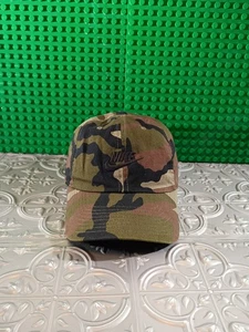 Cappello berretto Nike adulto taglia unica cinturino posteriore mimetico ricamato swoosh casual - Foto 1 di 9
