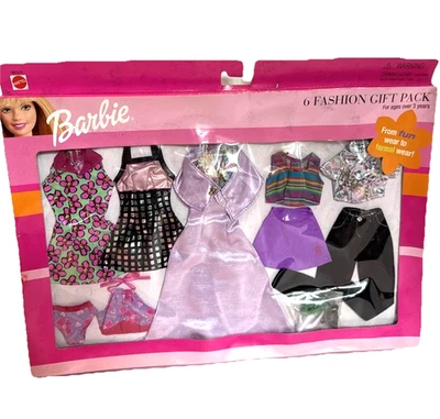 Barbie 6 Moda Paquete de Regalo Mattel De Ropa Divertida a Ropa Formal De Colección 1999 NUEVO LEER Foto 1 de 4
