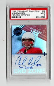 2012 PRESS PASS SHOWCASE ANDREW LUCK AUTO GO CARD! 1/25 PSA 9 MINT. - Picture 1 of 1