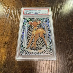 2024 Disney Topps Chrome Bambi 95/101 Black & White Speckle Refractor PSA 9 - Picture 1 of 1