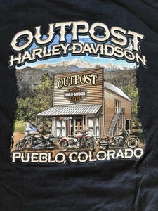 Harley Davidson Outpost Pueblo Colorado T-Shirt, Men’s XL - Picture 1 of 9