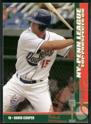 David Cooper 2008 New York Penn League Top Prospect Set - Image 1 of 2