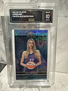 🔥🏀CAMERON BRINK 2024 Leaf Metal Collective Promo #LB-2 Blue Shimmer GMA 10 - Picture 1 of 8