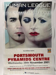 Human League Poster Secrets Greatest Hits Tour Portsmouth Original Nov 2001 - Picture 1 of 12