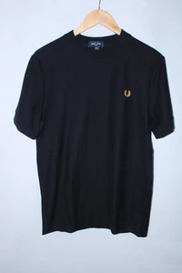 Fred Perry Men's Medium Black Crew Neck Short Sleeve T-Shirt - Picture 1 of 10