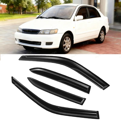 Для 1998-2002 Toyota Corolla 3D волнистый Mugen стиль козырек на окно вентиляционные щитки дождя - Изображение 1 из 4