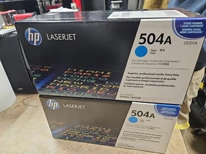 Original OEM HP 504A Tonerkartusche Cyan CE251A LaserJet CP3525 CM3530 2er-Pack - Bild 1 von 6