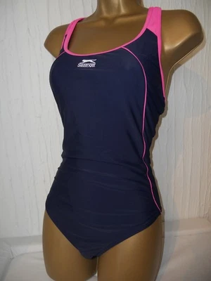 NAVY / PINK SLAZENGER RACER BACK SWIMSUIT SIZE 18 SWIMWEAR Foto 1 de 2