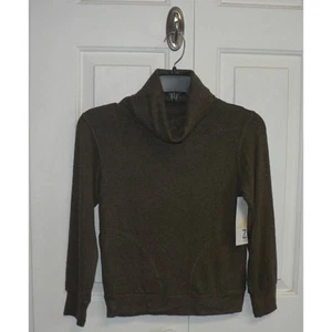 Z By Zella Mädchen Kuscheliger Langarm Wasserfallausschnitt Pullover Pulli in Oliv XS(5/6) - Bild 1 von 4
