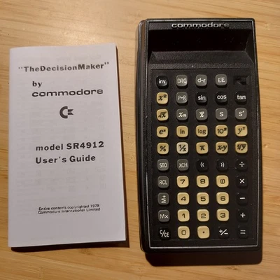 Commodore Sr4912 Decision Maker Vintage Calculator In Excellent Conditions - Image 1 of 4