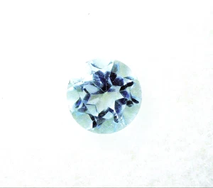 NICE 5 x 5 x 3.25 mm ROUND CUT .68cts SKY BLUE TOPAZ BRAZIL VS GRADE - Picture 1 of 2