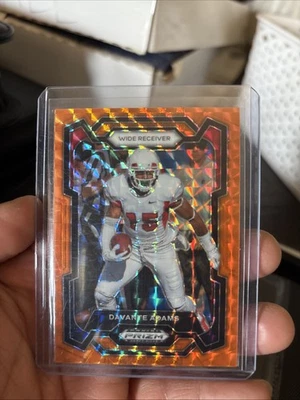 Tarjeta paralela Davante Adams finita naranja selecciones draft Prizm 2024/39 Foto 1 de 2