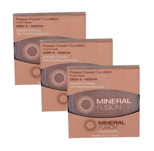 3 Pack Mineral Fusion Pressed Powder Foundation Deep 6 Cool Undertone 0.32oz - Picture 1 of 1