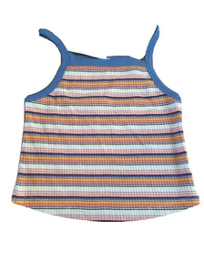 Girls M&S Pure Cotton Jersey Stay New Flamingo Vest Top Age 7-8 Yrs BNWTS 9218/9 - Picture 1 of 2