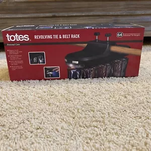 Totes (73330-010) Portacravatte e Cinghia Girevole 64 Ganci Cravatte Singoli *NUOVO* - Foto 1 di 5