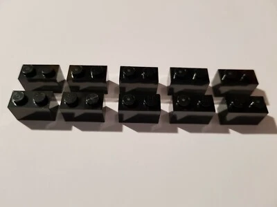 LEGO® 10 X 3004 Ladrillo Básico 1 X 2 Negro (#BGB) Black - Imagen 1 de 2