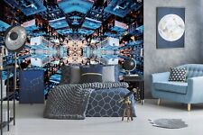 3D Building City N1057 Wallpaper Wall Mural Removable Self-adhesive Sticker Eve