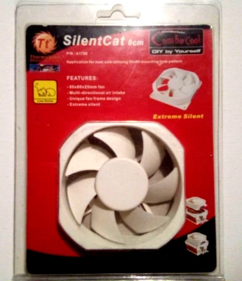 Thermaltake SilentCat 8cm 80mm Computer Case Fan (31.77 CFM, 21 dB) - Image 1 of 4