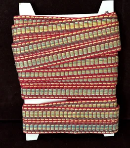 5+ Yards High End Dekorateur Klebeband Borte in Fuchsia, Aqua, Gelb, Grün & Hellbraun A539 - Bild 1 von 3