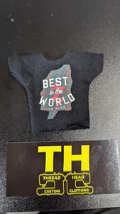 Maglietta WWE Mattel Elite Personalizzata CM Punk Best in the World per Figura Wrestling - Foto 1 di 2