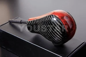 Auto Shifter for BMW 1 3 X Z E81 82 84 85 87 88 89 91 93 Burl Wood Look / Carbon - Picture 1 of 4