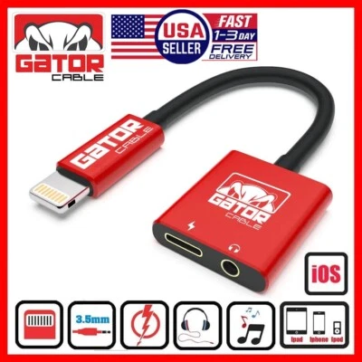 AUX 3.5mm Audio Adapter Converter For Earphones iPhone 7 8 X XS XR 11 12 13 14 - Image 1 of 4