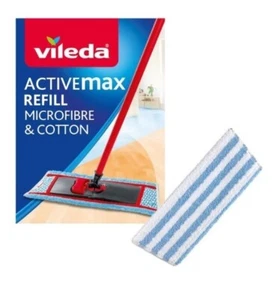 Vileda Active Max Flat Mop Refill Replacement Microfibre Cotton - Picture 1 of 1