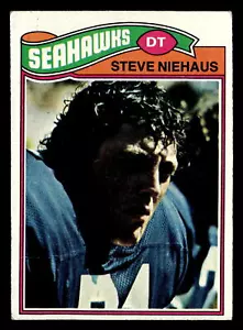 1977 Topps Steve Niehaus #132 GD Seattle Seahawks - Picture 1 of 2
