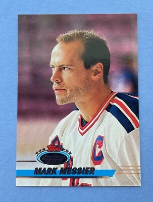 1993 Topps Stadium Club Hockey Mark Messier #35 New York Rangers - Image 1 of 2