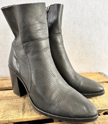 Черные офисные ботинки на каблуке TOPSHOP ЕС 39 США 8,5 цвет мягкая кожа - Изображение 1 из 4