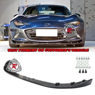 Fits 16-25 Mazda Miata MX5 ND ND2 ND3 A-Style Front Bumper Lip Spoiler (PU) - Image 1 of 3
