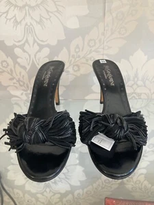 Saint Laurent Slipper Rive Gauche schwarz - Größe 39 - Bild 1 von 5