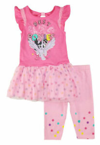 My Little Pony Toddler Girls 2pc Pink Tunic & Legging Set Size 2T 3T 4T