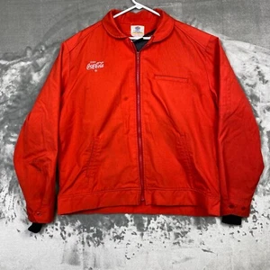 Coca-Cola COKE Para hombres Rojo Cremallera Aislante Chaqueta Básica Abrigo Ropa de Trabajo Sin Etiqueta - Imagen 1 de 11