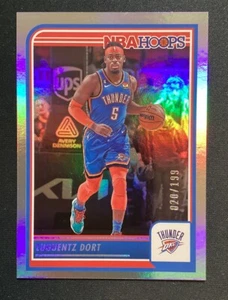 2023 NBA Hoops Luguentz Dort #125 Silver /199 Thunder - Picture 1 of 3