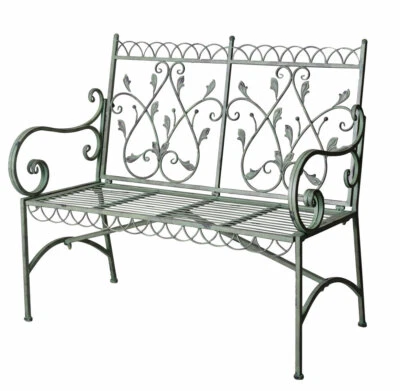 Garden Furniture Bench 2-Seater Metal Bench Park Bench Iron Bench Antique - Image 1 of 4